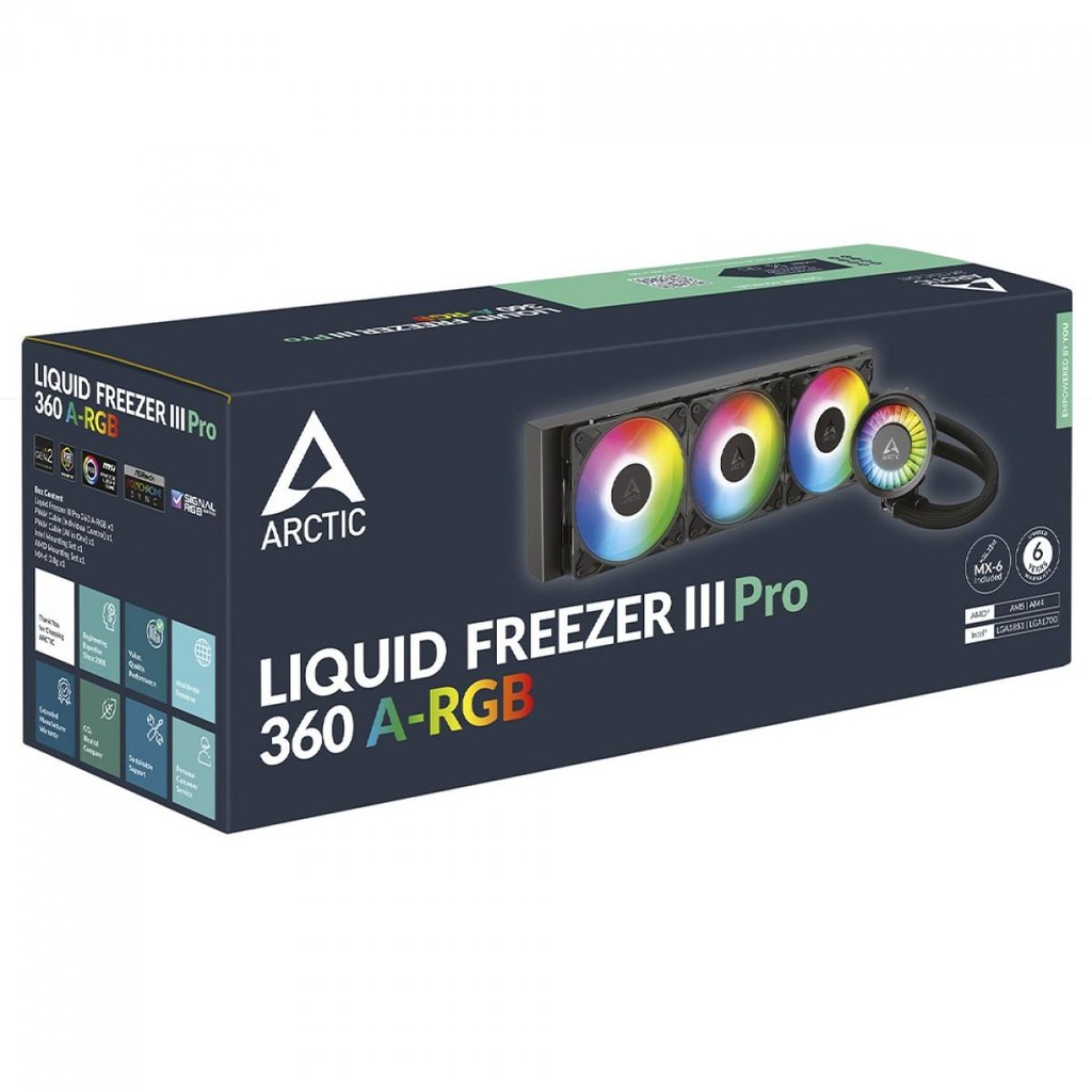 Water Cooler Arctic Liquid Freezer III Pro 360, ARGB, 360mm, Intel