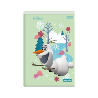 Agenda Permanente Brochura Frozen Disney Escolar 192 pag em Oferta na Shopee