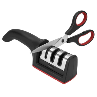 Afiador Amolador Profissional de Facas 4 em 1 Tesouras e Lâminas Cozinha Doméstica em Oferta na Shopee