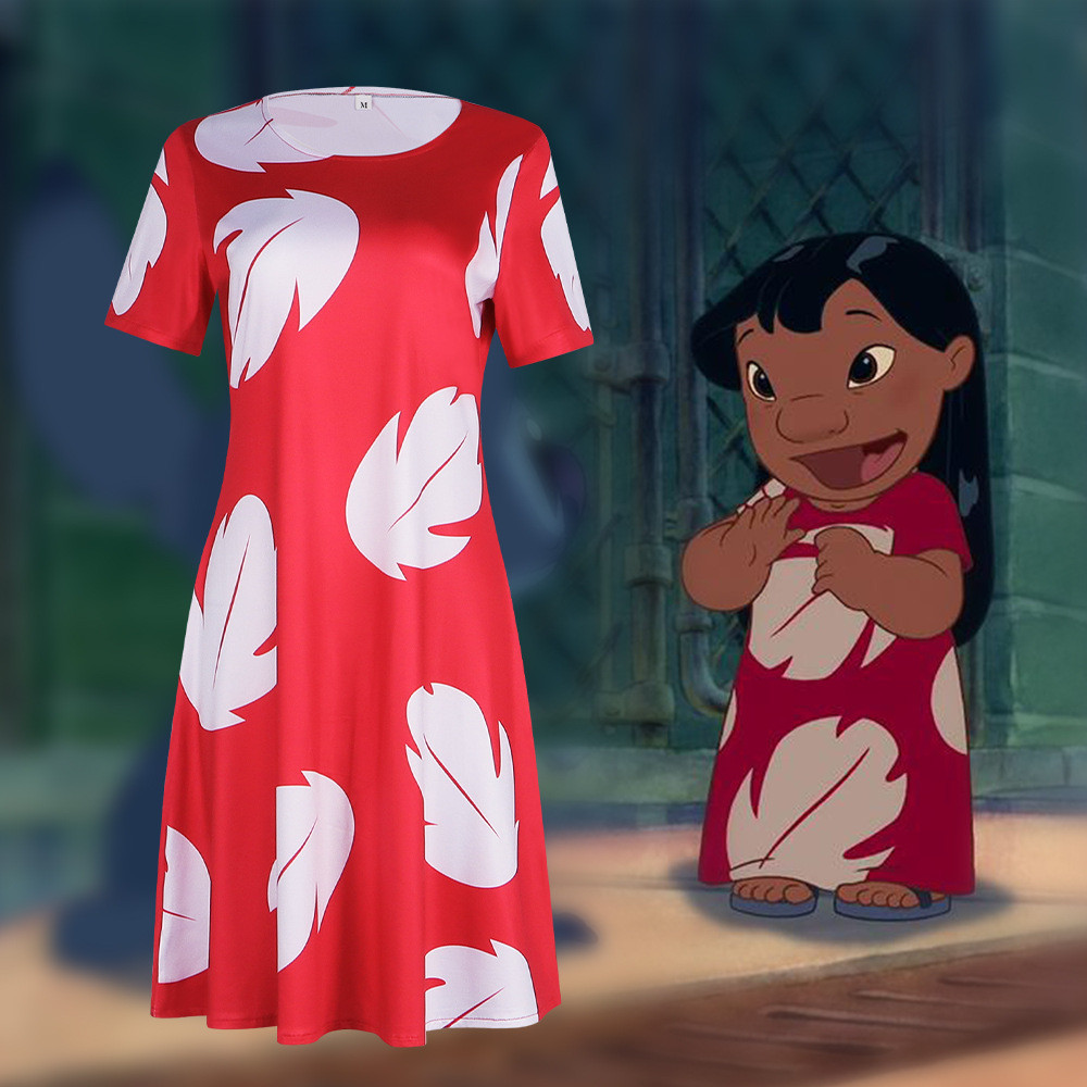 Lilo & Stitch Cos Roupas Cosplay Vestido | Shopee Brasil