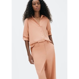 Calça Feminina Reta Cintura Alta Com Linho em Oferta na Shopee