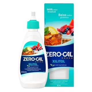 Adoçante Zero-Cal Xilitol Líquido 65ml em Oferta na Shopee