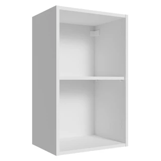 Armário Aéreo para Quarto 40 cm 2 Nichos Abertos Branco Neo Madesa em Oferta na Shopee