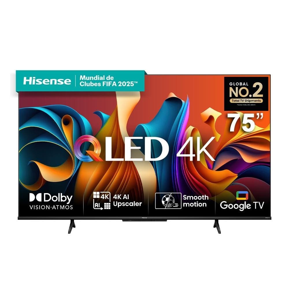 Smart TV 75 Hisense Ultra HD 4K QLED Q6N - 75A51HUA | Shopee Brasil