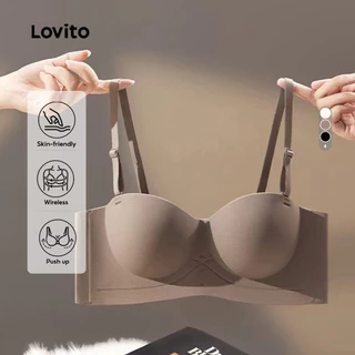 Lovito Sutiã Básico Casual E Respirável Para Todas As Estações Ideal Para Mulheres LNE37064 em Oferta na Shopee