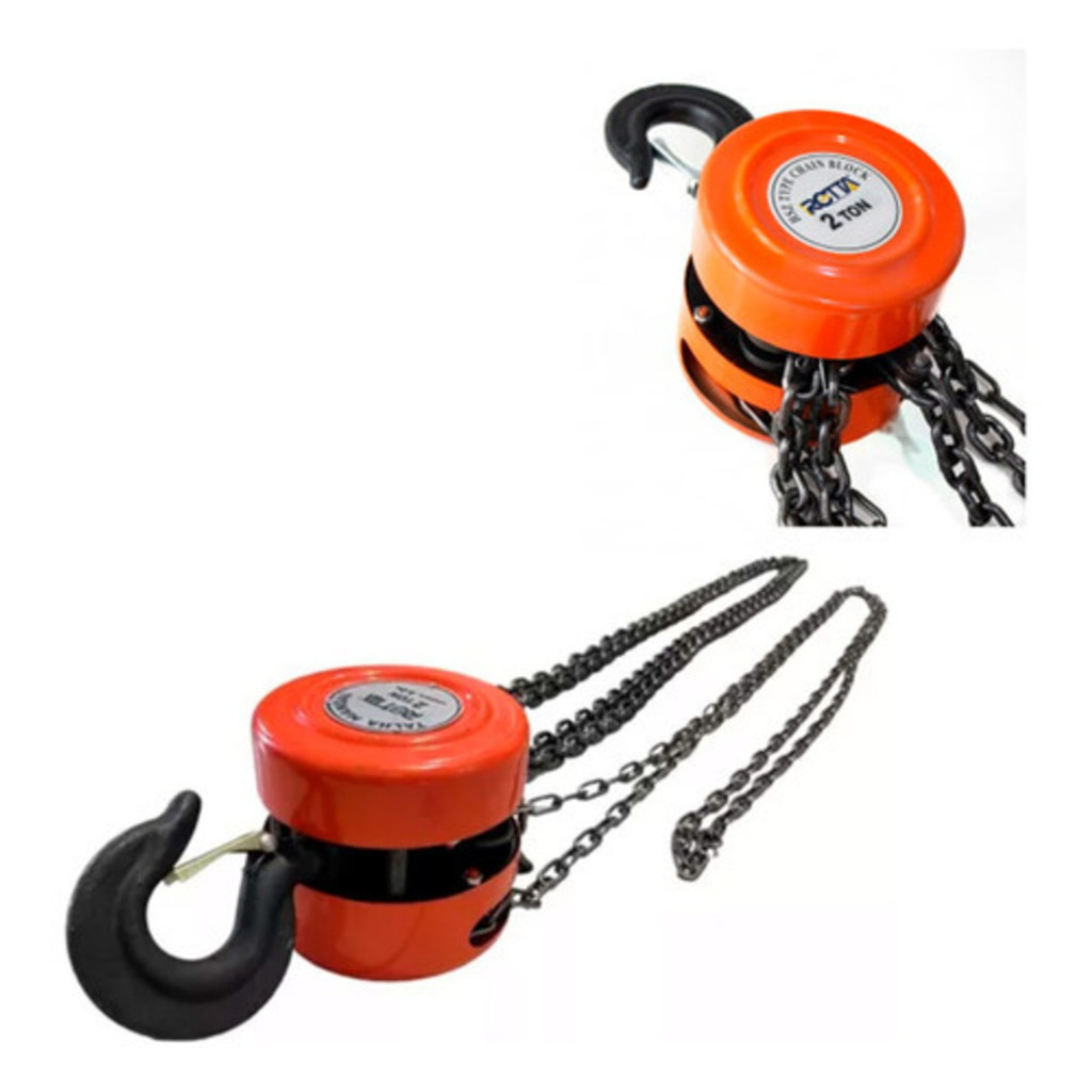 Talha Manual 2 Toneladas Com Corrente 6 Metros De Elevação | Shopee Brasil