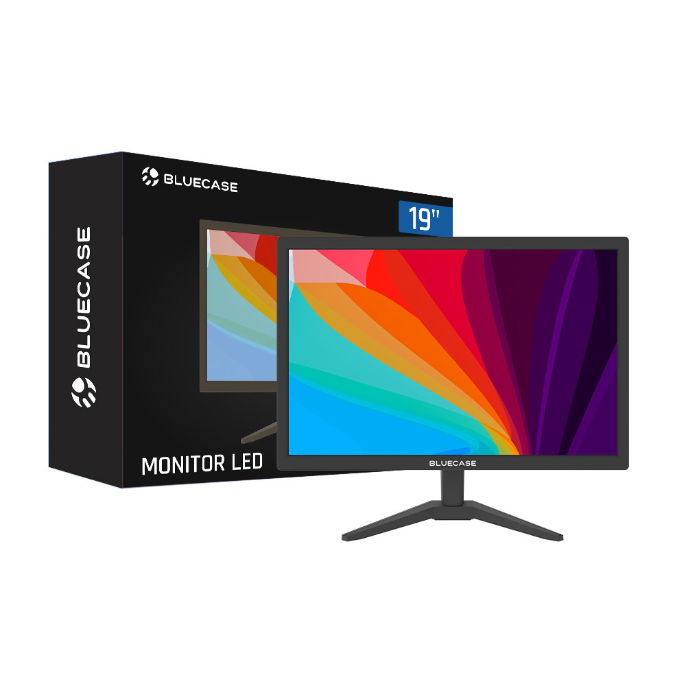 Monitor Bluecase 19” LED BM19D5HVW 1440x900 HDMI Preto 75HZ | Shopee Brasil