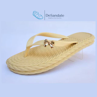 Chinelo Feminino Trançado tipo corda Leve macio e Lindo