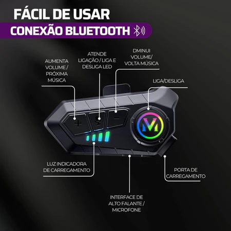 Fone Capacete 3