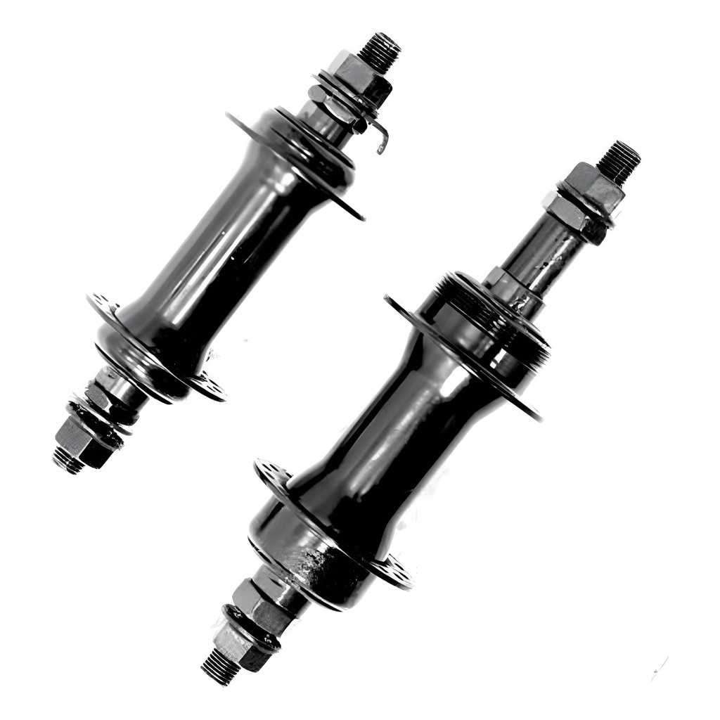 Par Cubo Dianteiro/traseiro Aço Carbono 32 Furos Preto