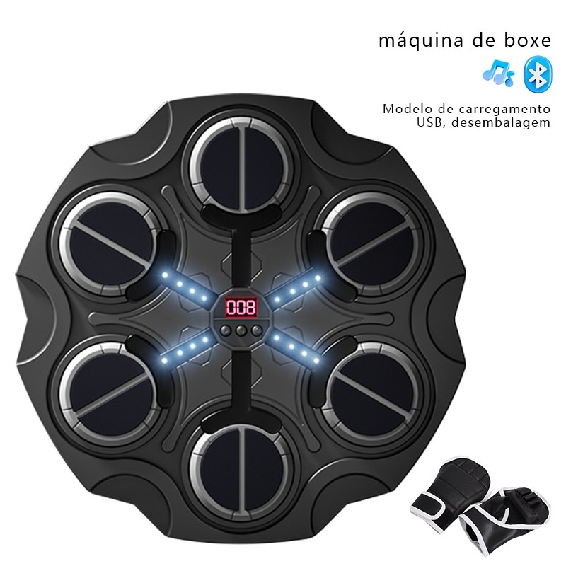 Máquina De Boxe Musical Bluetooth Recarregável E De Baixo Ruído Para Uso Doméstico