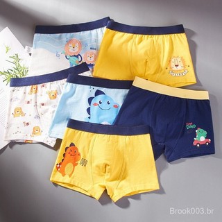 Cuecas Infantis Meninos Fenhant - Pacote 9 Peças Estampadas