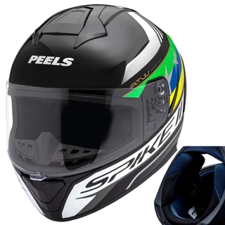 Capacete Moto Peels Spike II ATW Fechado Preto Cinza Brasil