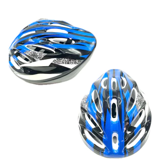 Capacete De Bicicleta Azul Passeio Ciclismo Urbano Lazer