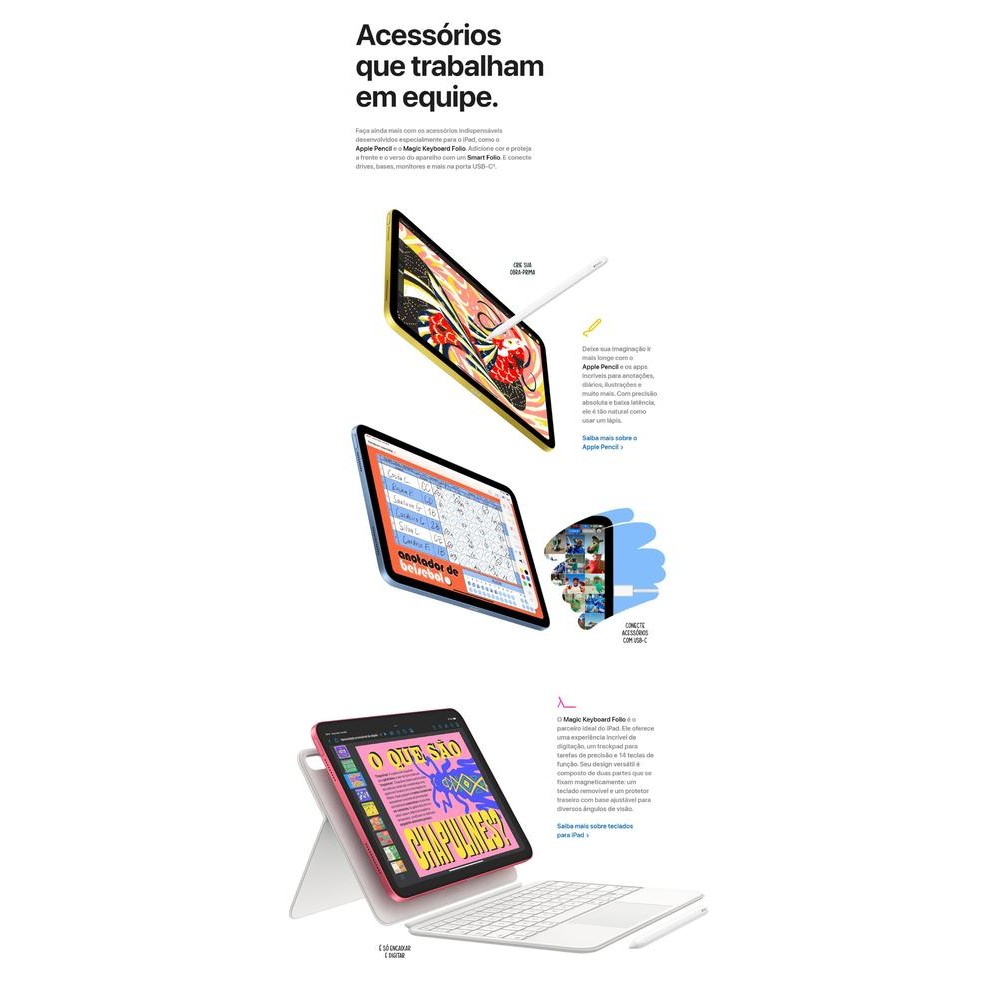 Apple iPad 11ª Geração A16 128GB Wi-Fi Novo Lacrado + Apple Pencil