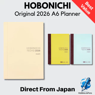 Hobonichi Techo 2026 Original A6 Planner 1 Day 1 Page First Half + Second Half January Start Japan