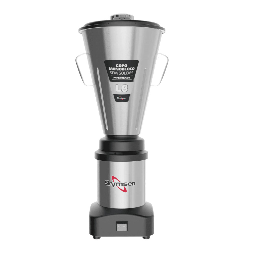 Liquidificador Comercial Skymsen Inox L8 Copo Monobloco 8L