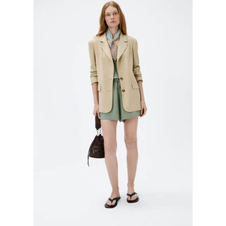 Blazer Feminino Reto em Viscolinho em Oferta na Shopee