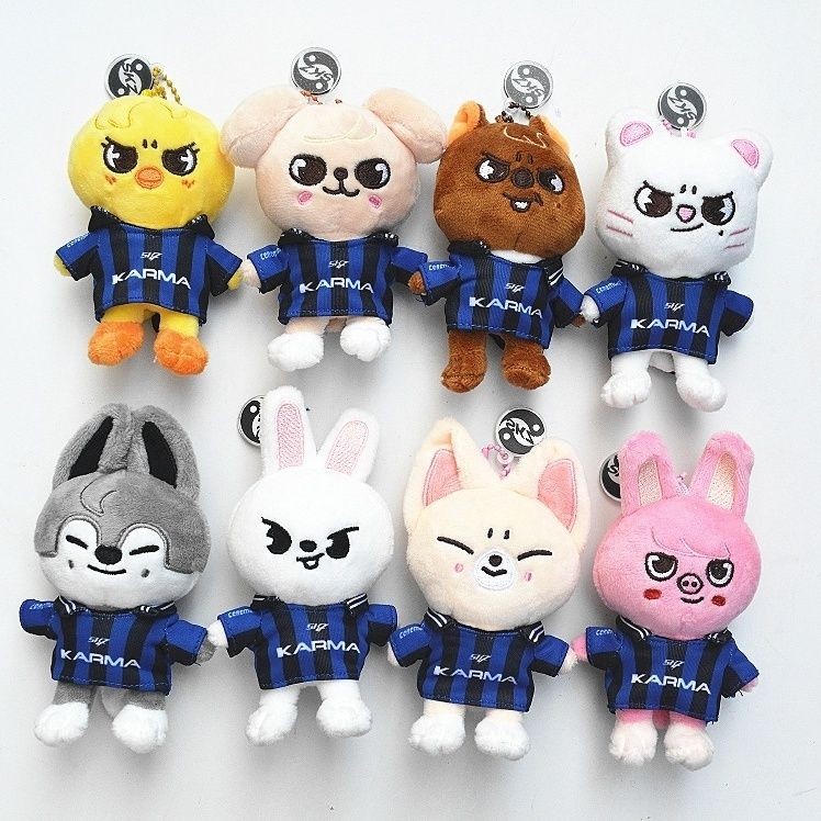 SKZOO ぬいぐるみ マスコット 8種セット KARMA ユニフォーム Stray Kids Skzoo Karma Jersey Series Brinquedo De Pelúcia Felix