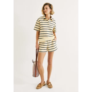 Shorts Feminino Moletom Fio Tinto em Oferta na Shopee