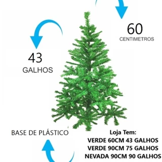 Árvore De Natal Verde Ou Nevada 90CM Ou 60CM Decoração Luxo Natalina Tradicional Apoio De Plástico em Oferta na Shopee