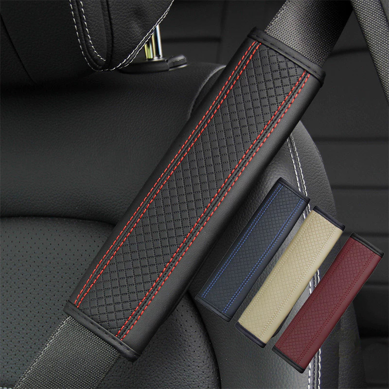 Capa De Cinto De Segurança Para Carros Clássico Couro Ombros Do Carro Acessórios