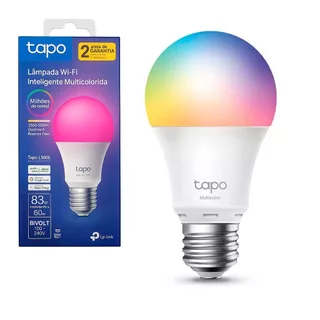 Lampada Inteligente Wifi Tapo Tp Link L530E Multicolorida, com Alexa, Agendar e Temporizador