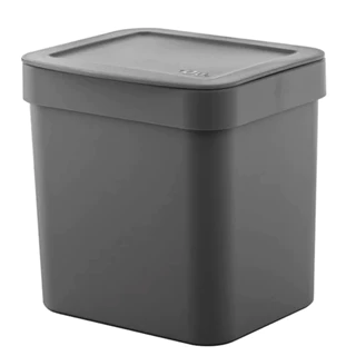 Lixeira para Cozinha e Banheiro 2,5L Trium Chumbo - Ou em Oferta na Shopee