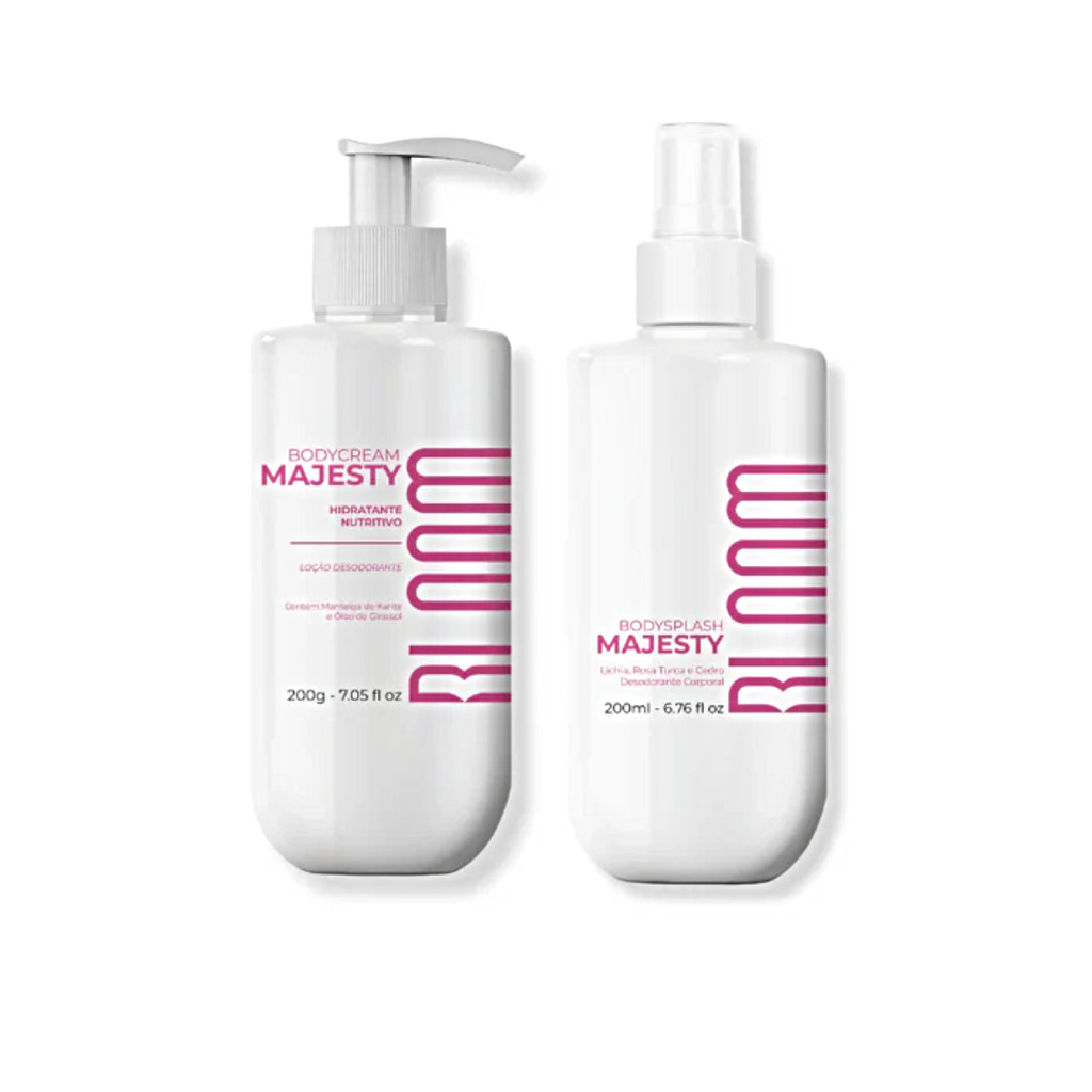Kit Bloom Body Splash Majesty 200ml+ Body Cream 200g | Shopee Brasil
