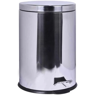 Lixeira De Aço Inox Redondo Com Pedal 5 Litros Kala em Oferta na Shopee
