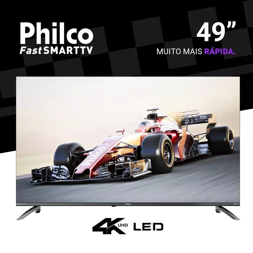 Smart TV 49" Philco UHD 4K DLED Roku P49CRA