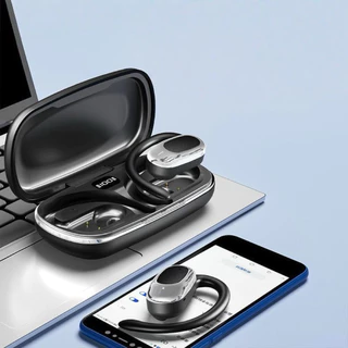 Fone de ouvido de condução óssea com clipe de ouvido sem fio em Oferta na Shopee