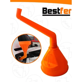 Funil Curvo Automotivo Troca De Óleo Moto Carro Gasolina Fluidos Plástico Bestfer