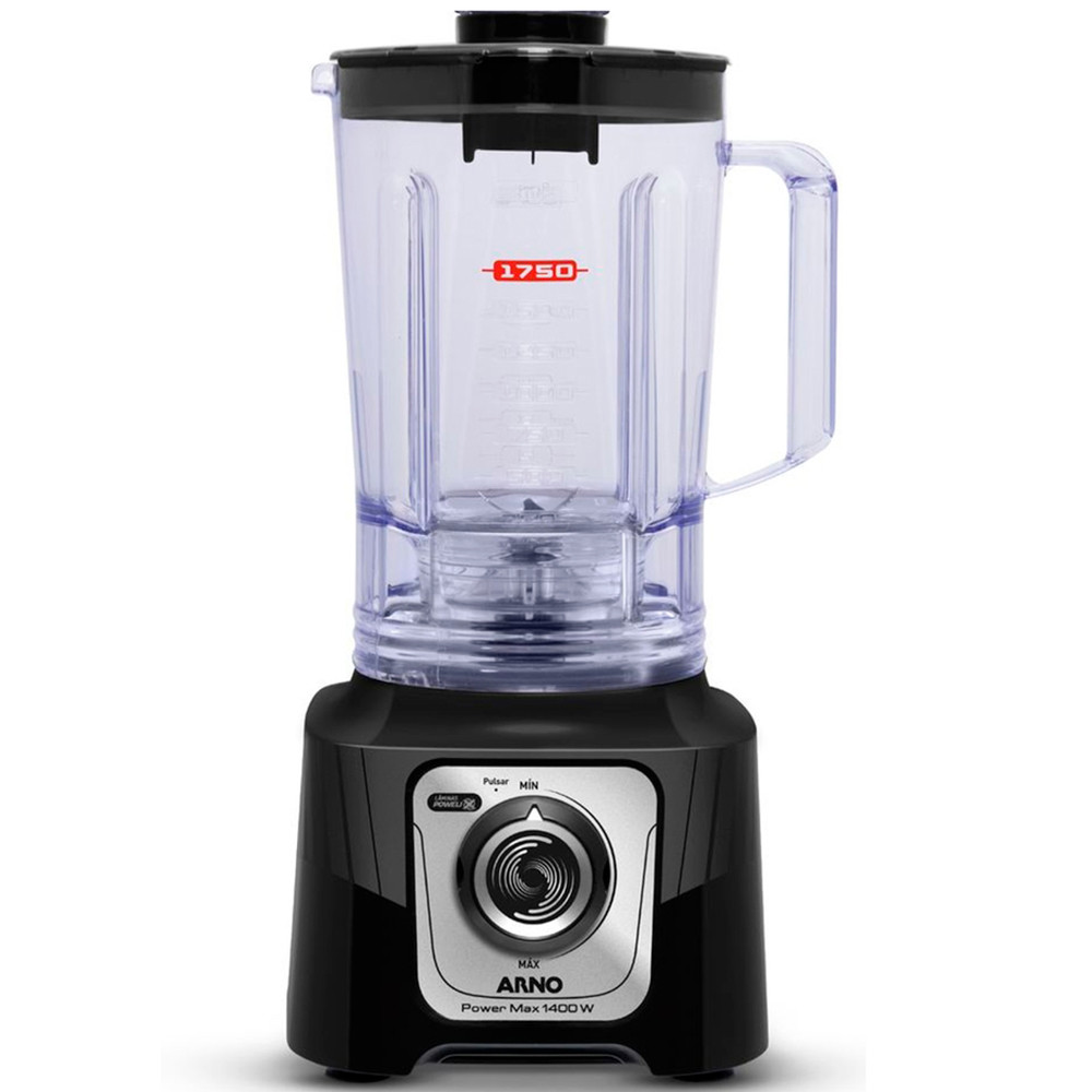 Liquidificador Arno Power Max LN65 Jarra de 3,1 litros 1400W Preto 110V ...