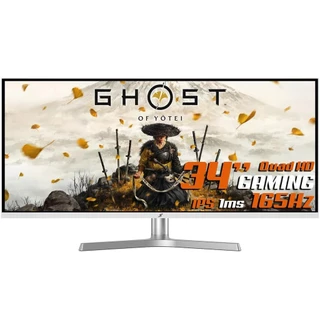 Monitor Gamer SuperFrame Vision Ultra, 34", UWQHD, 1ms, 165Hz, IPS, HDR, FreeSync, HDMI/DP, White