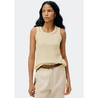 Regata Feminina Alongada Em Tricô em Oferta na Shopee