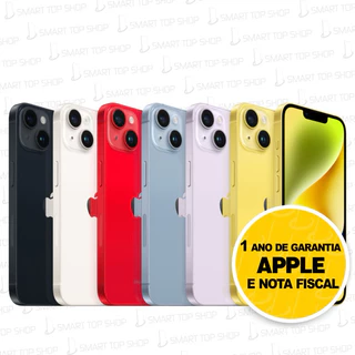 Celular iPhone 14 128GB Dual E-SIM Original Novo Lacrado com Garantia Apple de 1 ano em Oferta na Shopee