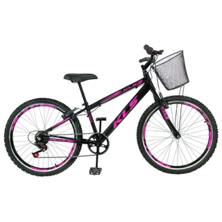 Bicicleta Aro 24 Alumínio Kls Sport Gold V-Brake Mono 7V em Oferta na Shopee