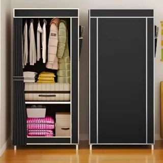 Guarda Roupa Dobrável Roupeiro Portátil Pequeno 44x56x146cm DT9389