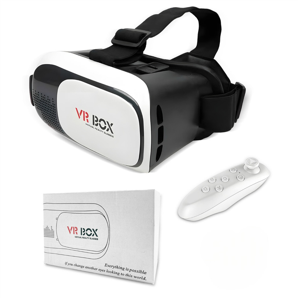 Óculos Vr Box Realidade Virtual Controle Cardboard 3d