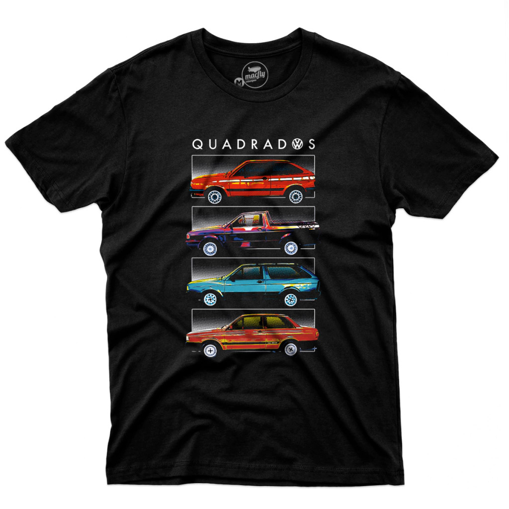 Nostalgica Camiseta Masculina Carros Quadrados Antigos VW Envio Imediato