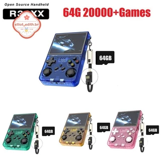 R36XX Console De Jogos Retrô Portátil 64G 20000 + Tela De 3.5 Polegadas Linux Leitor De Vídeo De Bolso Presente Para Cri