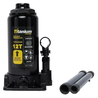 Macaco Hidráulico Tipo Garrafa 12 Toneladas – Titanium Platina em Oferta na Shopee