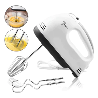 Batedeira De Mão Elétrica Bolo Chantilly 7 Velocidades 260W Batedeira Massa Bolo Ovos 220V em Oferta na Shopee