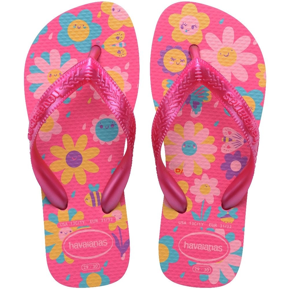 Havaianas Kids Flores Rosa Flux/Rosa Gum | Shopee Brasil