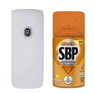 SBP Aparelho Automático + Refil 250ml e Pilhas Repelente Elétrico Contra Mosquitos