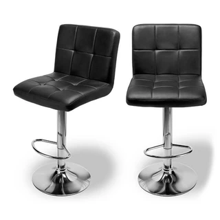 Kit Banqueta Zinnia Detroit ZB1, 2 unidades, Preto, ZNC-DTRT-BK01 em Oferta na Shopee