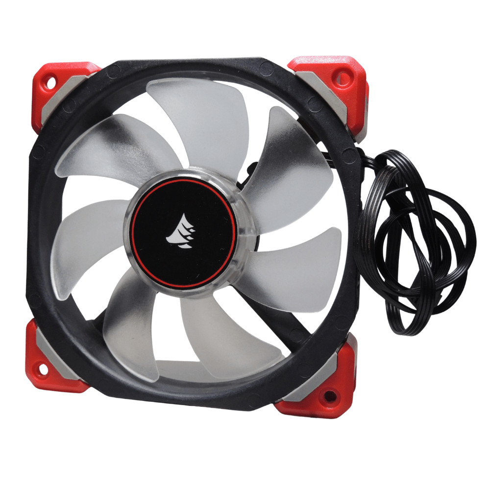 Cooler Fan Corsair p/ gabinete 2400RPM 120mm 4 Pin Vermelho ML120 CO-9050042-WW Seminovo