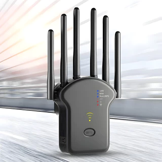 Repetidor Wifi 2800m 6 Antenas Roteador Amplificador De Sinal Modem 300MBPS