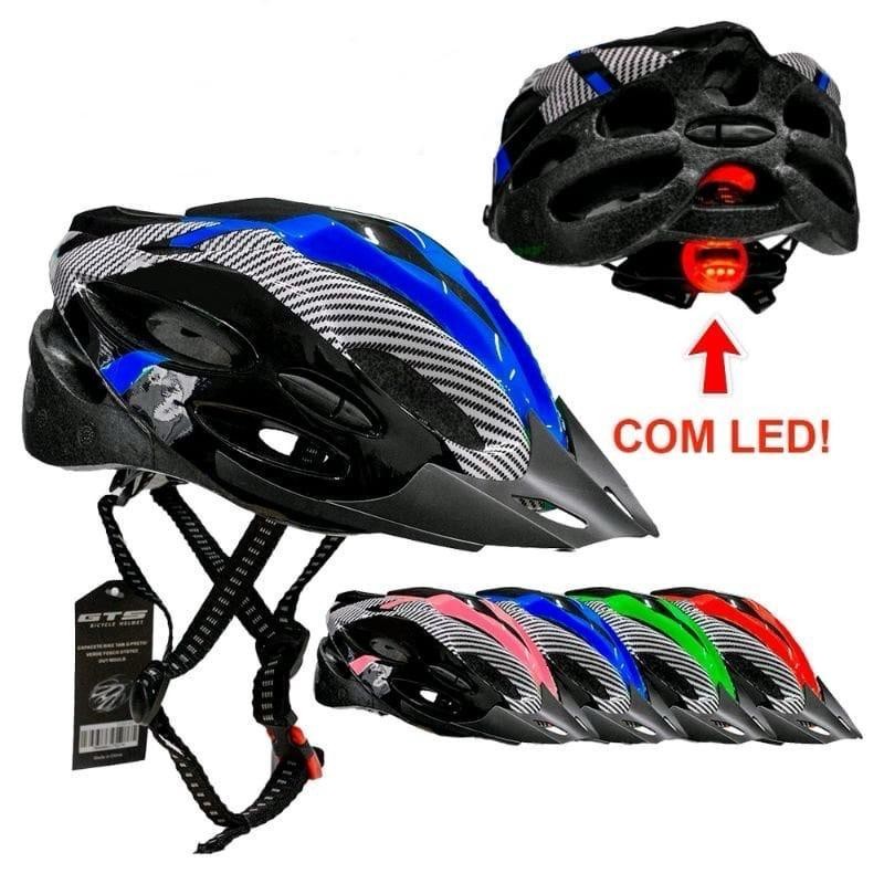 Capacete Bike Com Sinalizador Led Ciclismo Alta Protecao